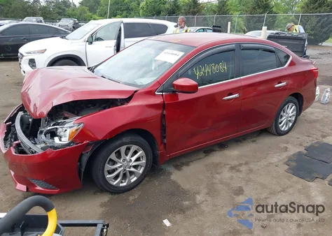 2018 Nissan Sentra Sv из США, поврежденный, VIN 3N1AB7APXJY311545